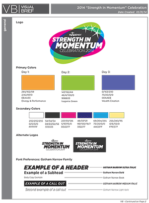 Celebration 2014 Visual Brief