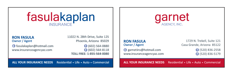 Fasula Kaplan Insurance Businesscards